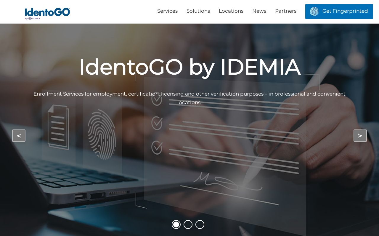 IdentoGO fingerprint appointment portal used for West Virginia criminal record review